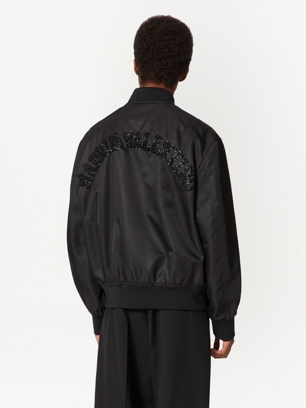 sequin-embellished zip-up bomber jacket - 4