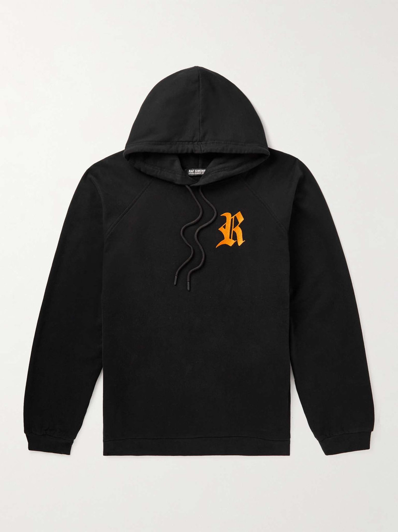 Oversized Logo-Embroidered Cotton-Jersey Hoodie - 1