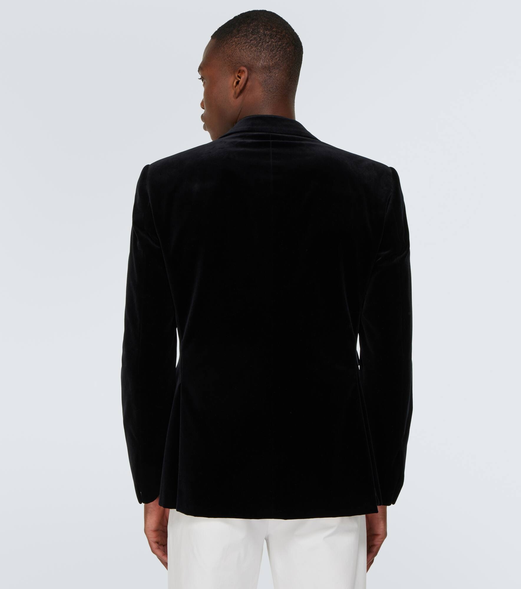 Cotton velvet suit jacket - 4