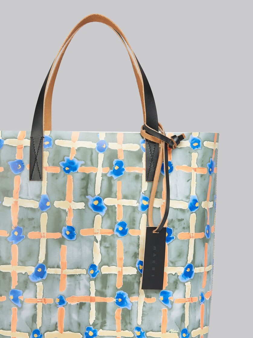 GREEN TOTE WITH SARABAND PRINT - 4