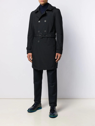 Herno belted trench coat outlook