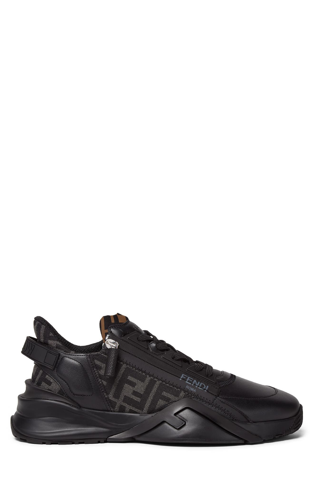Fendi Flow Logo Low Top Sneaker in Nero/Grig.nero/Nero at Nordstrom - 2