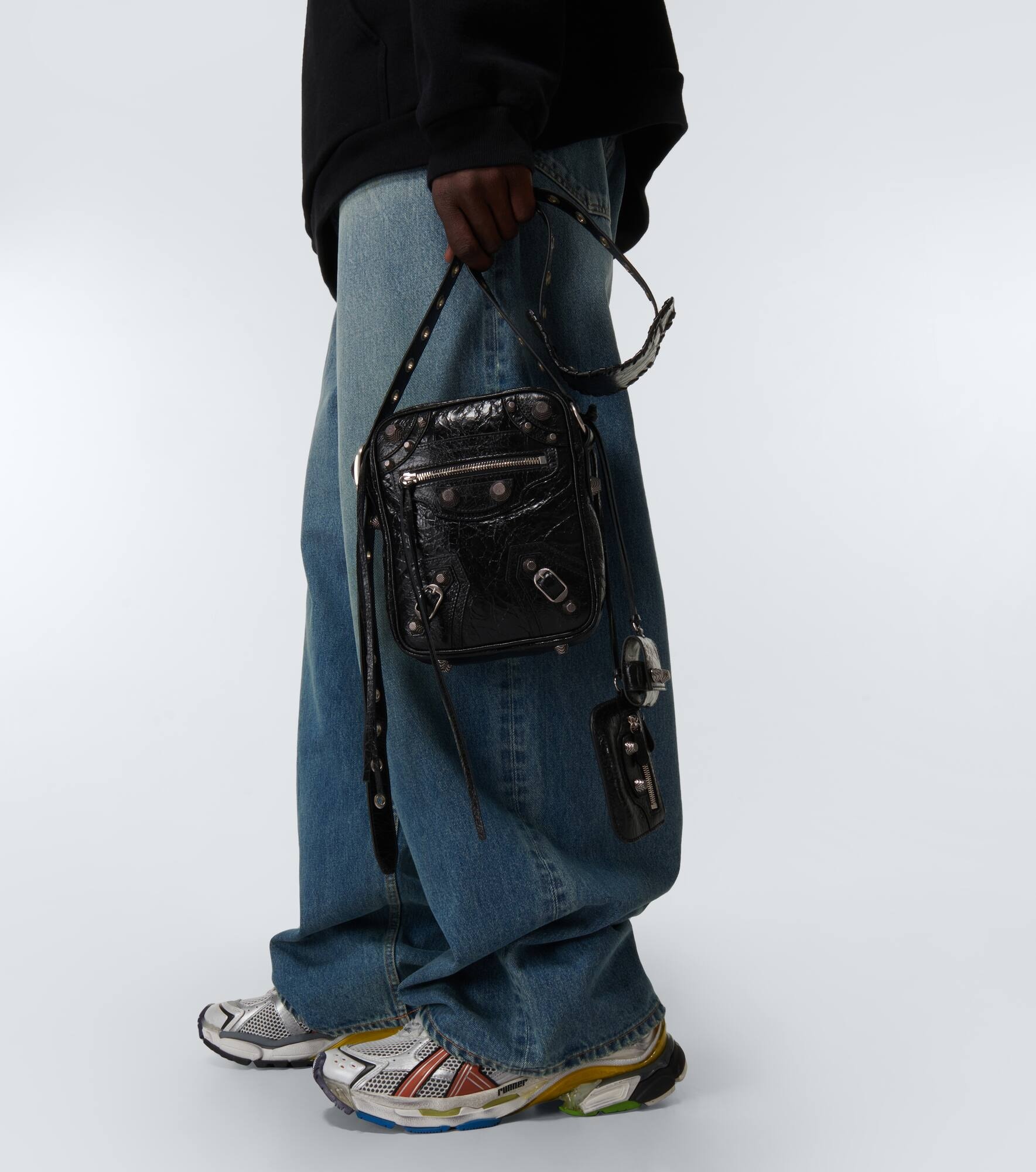 Le Cagole leather crossbody bag - 3