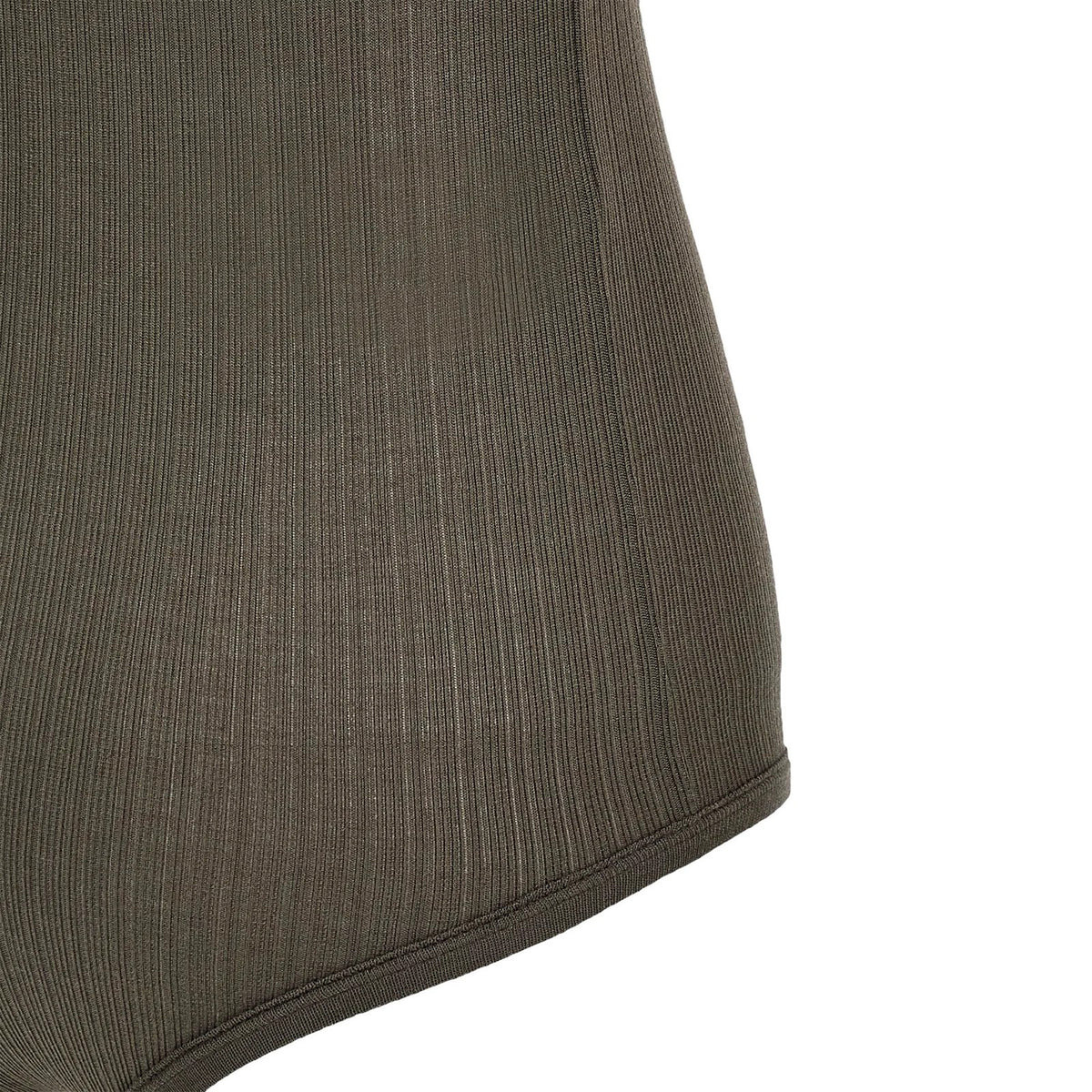 BUTTONED RIB BODY (DARK BROWN) - 2