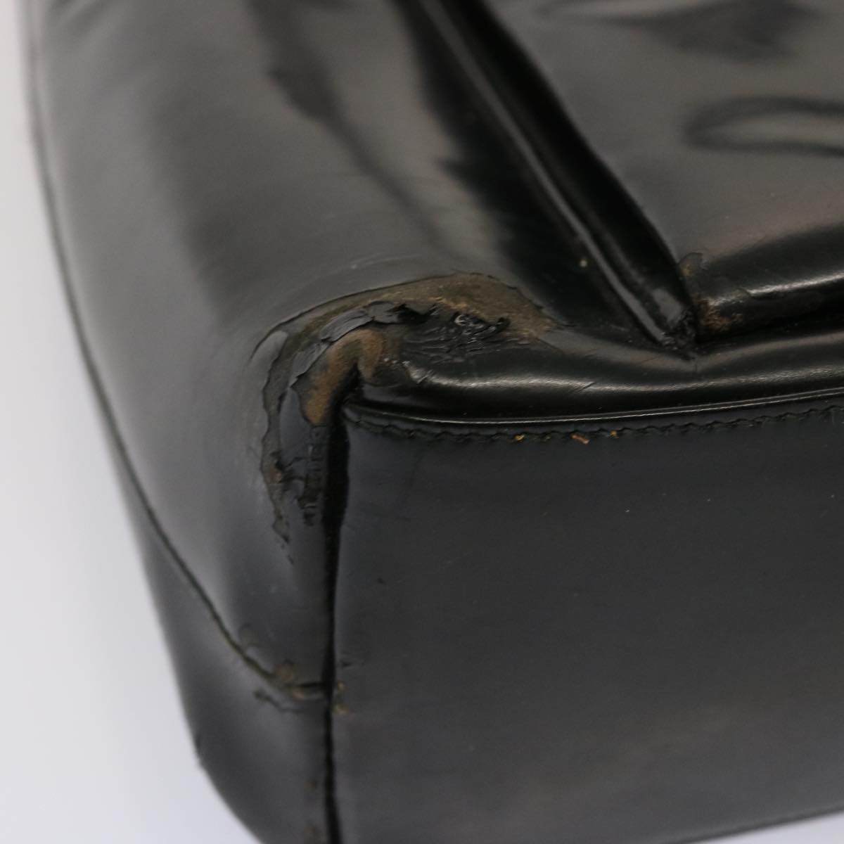 GUCCI Tote Bag Patent Leather Black - 9