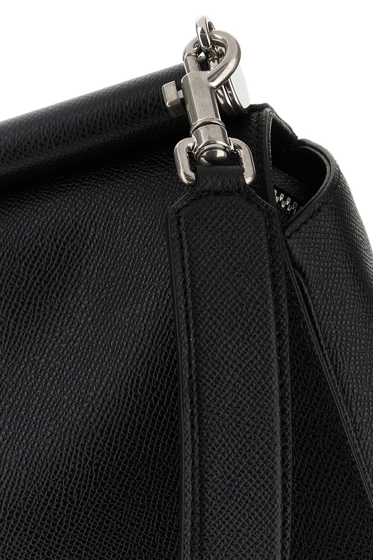 Black leather Sicily briefcase - 4