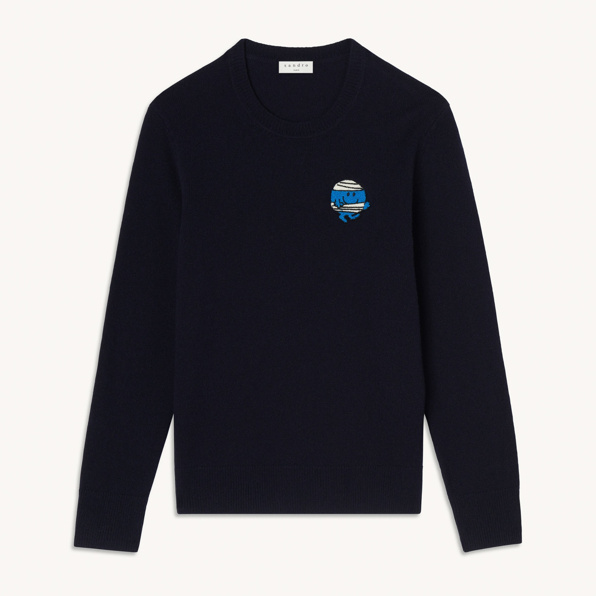 Wool sweater with patch - 1