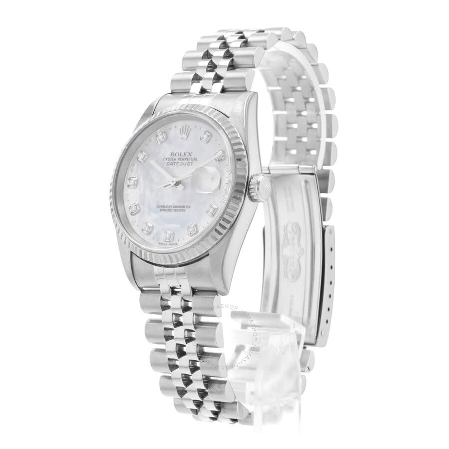 Pre-owned Rolex Datejust 36 Automatic Chronometer Diamond Men's Watch 16234 MDJ - 4