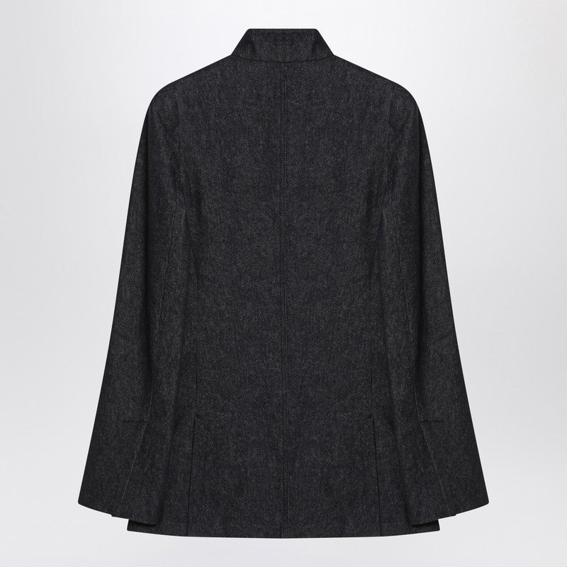 Max Mara Midnight Blue Jacket In Cotton Denim Effect Women - 2