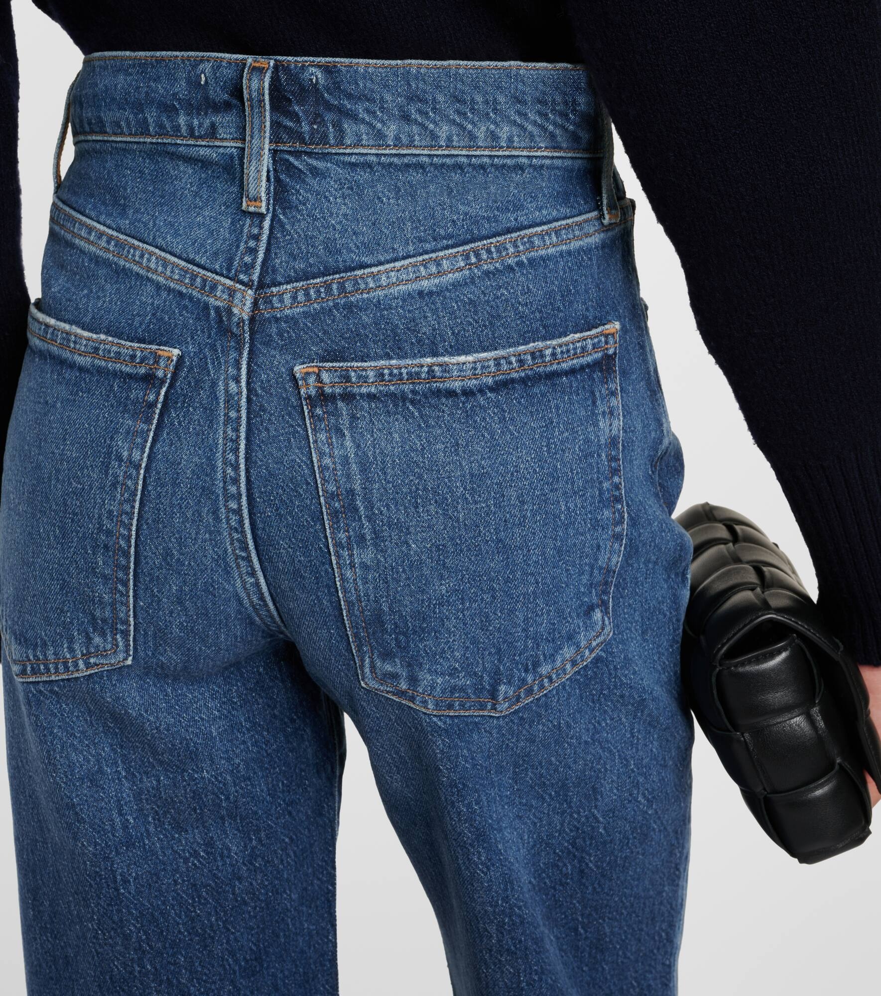 Harper mid-rise straight jeans - 6