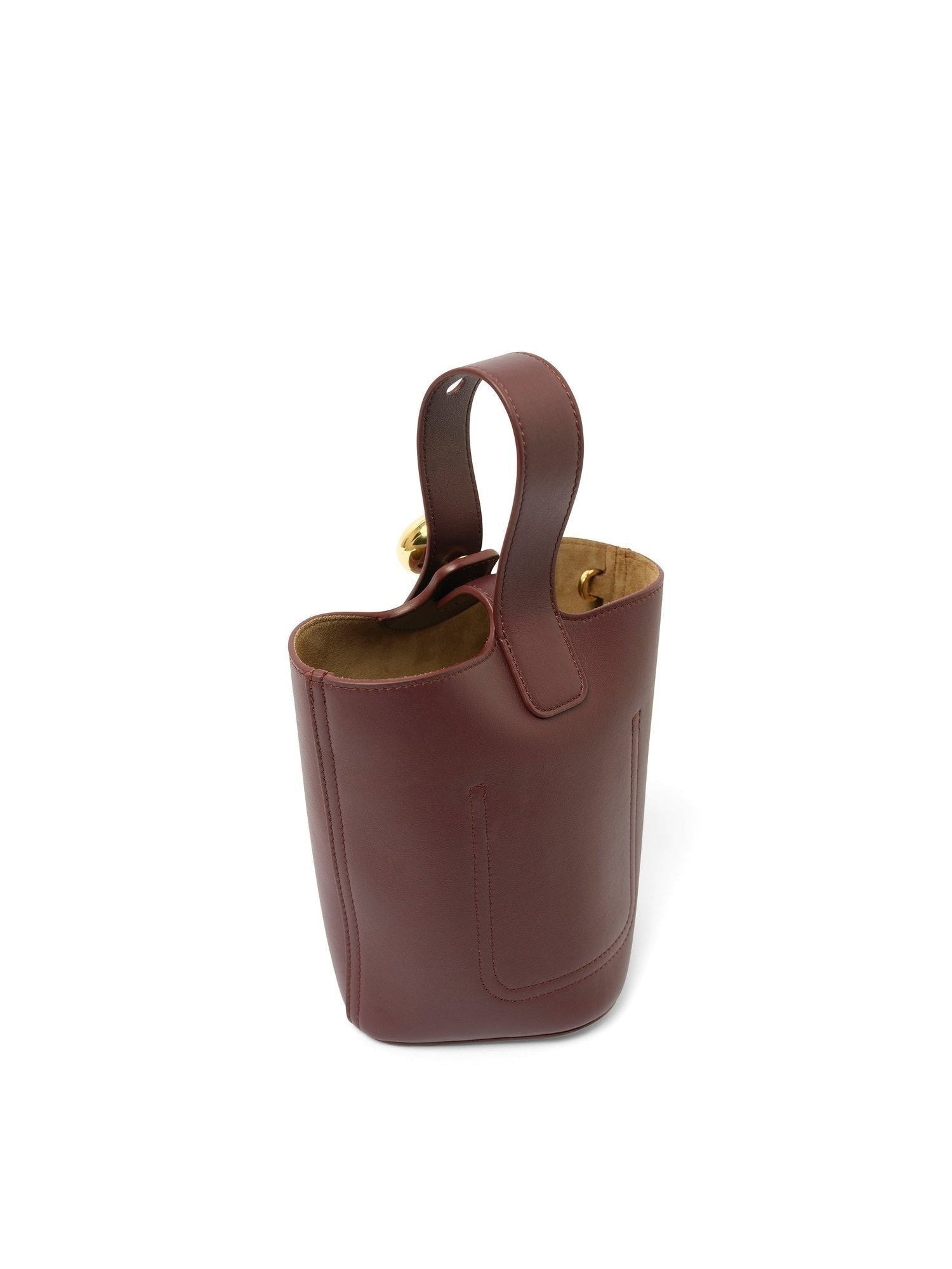 Pebble Bucket Mini in Dark Burgundy - 7