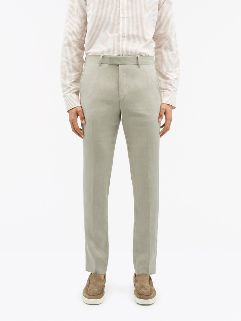 Tense Tapered Linen Trousers 3