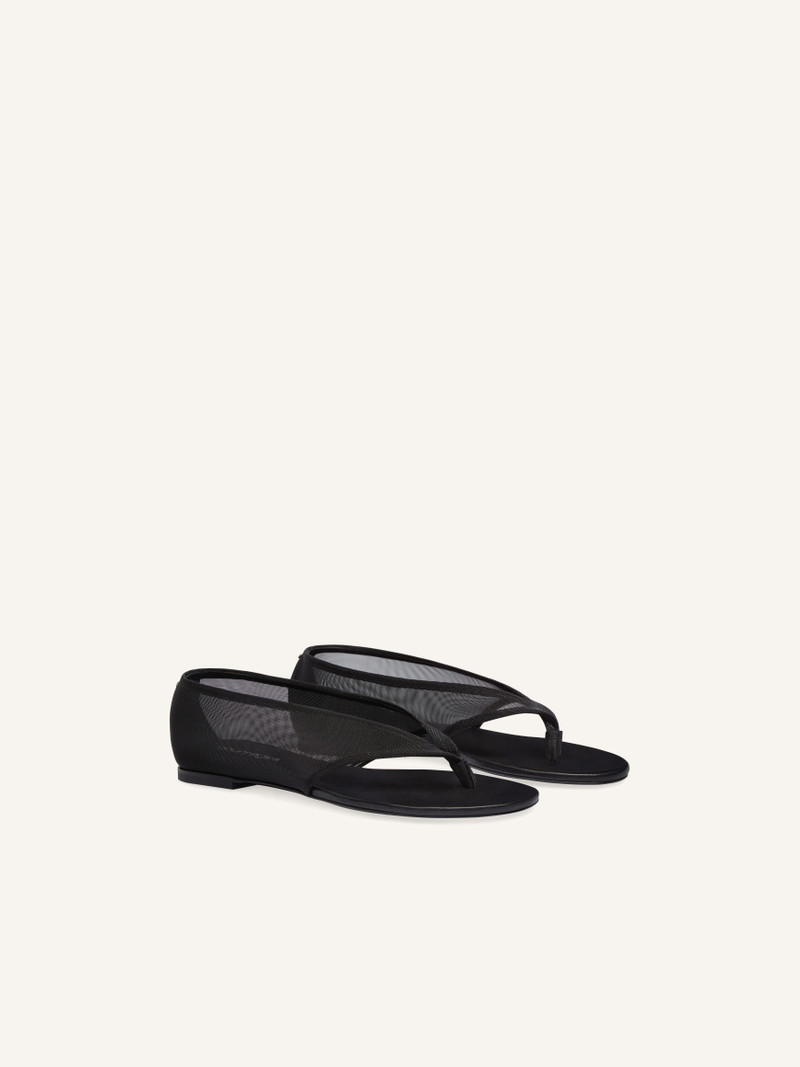 courrèges OPENED MESH BALLERINAS outlook