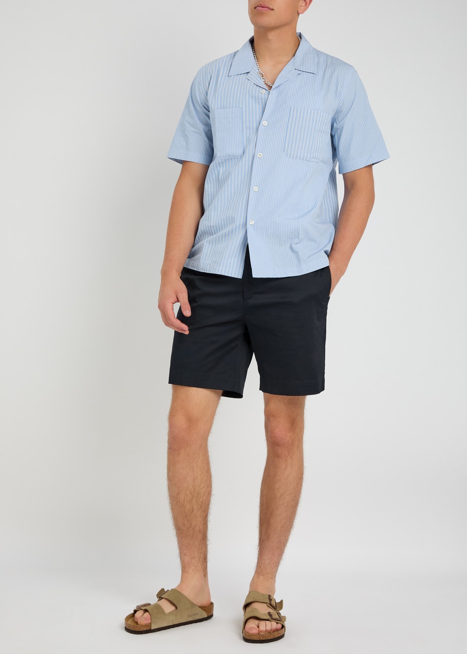 Universal Works Road Striped Cotton Shirt - 4