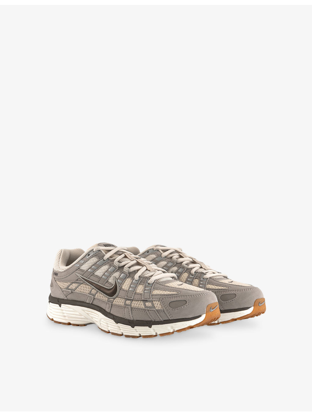 P-6000 Suede and Mesh Trainers - 3
