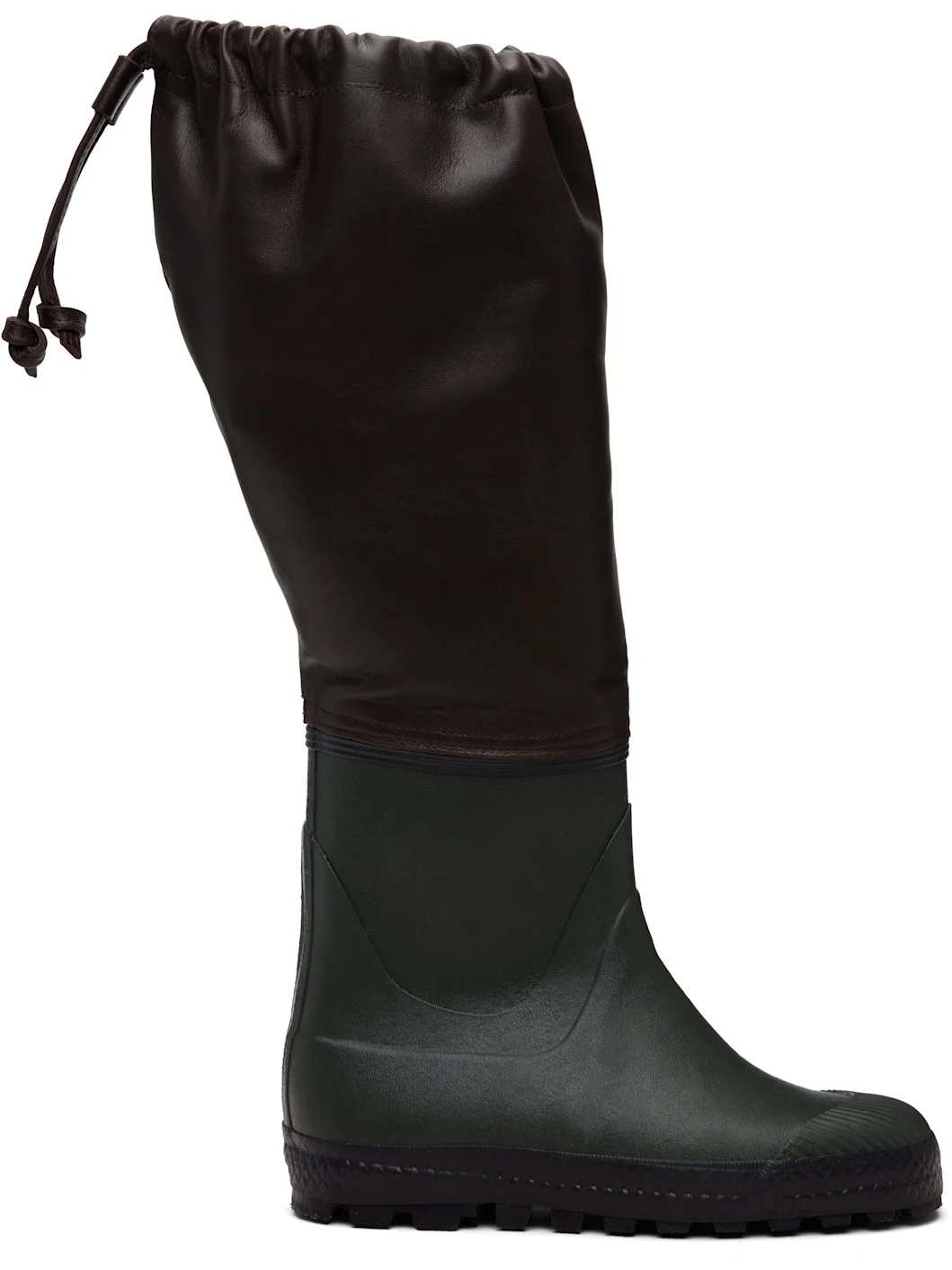 SSENSE Exclusive Brown Farmer Rain Boots - 1