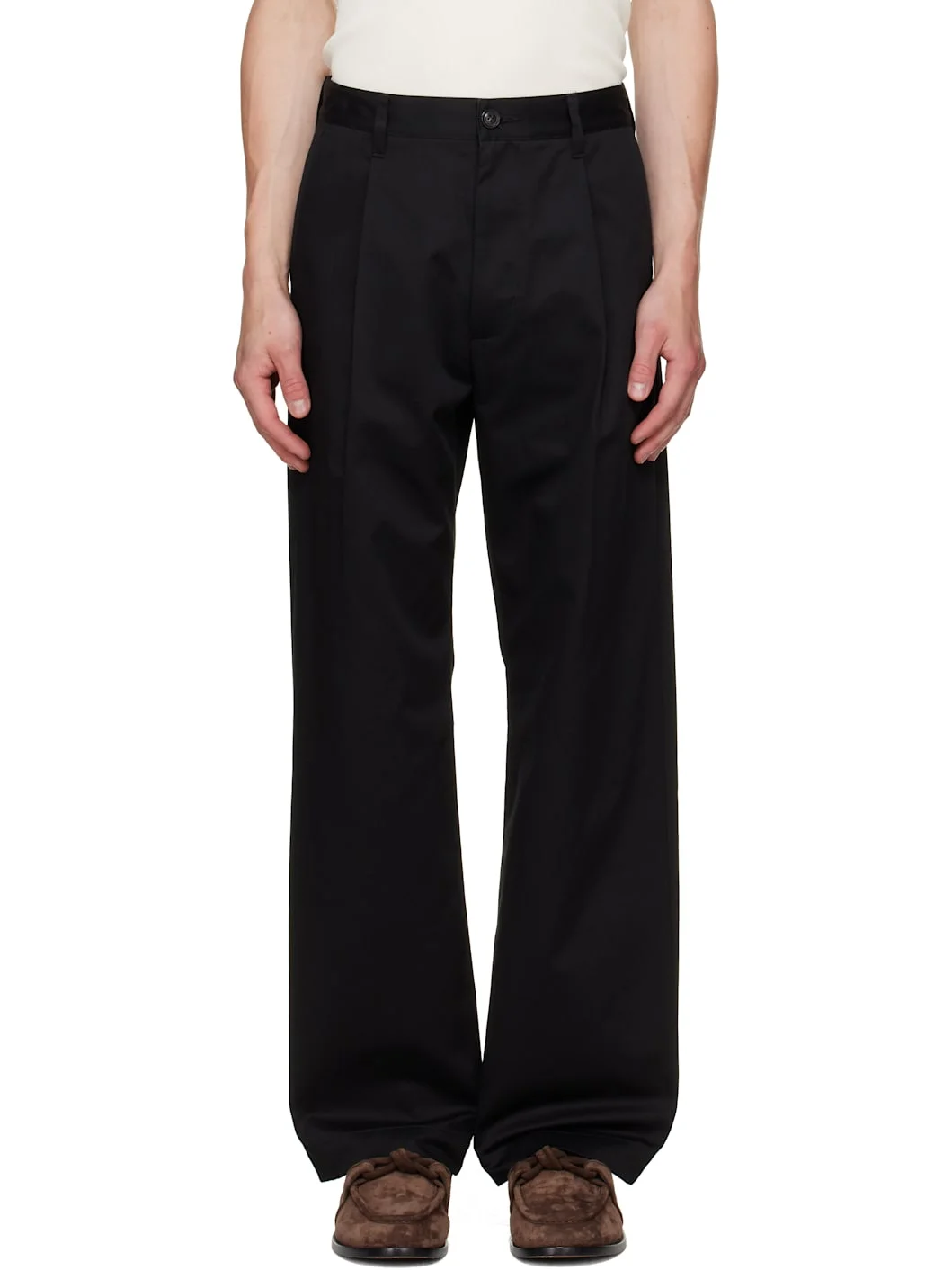 Black Pleated Trousers - 1