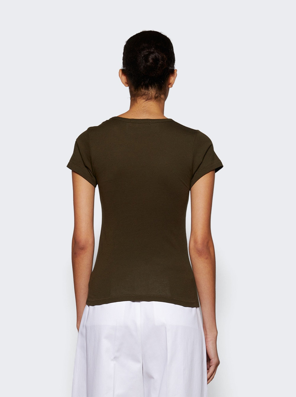 Fitted Crewneck Tee Moss - 5