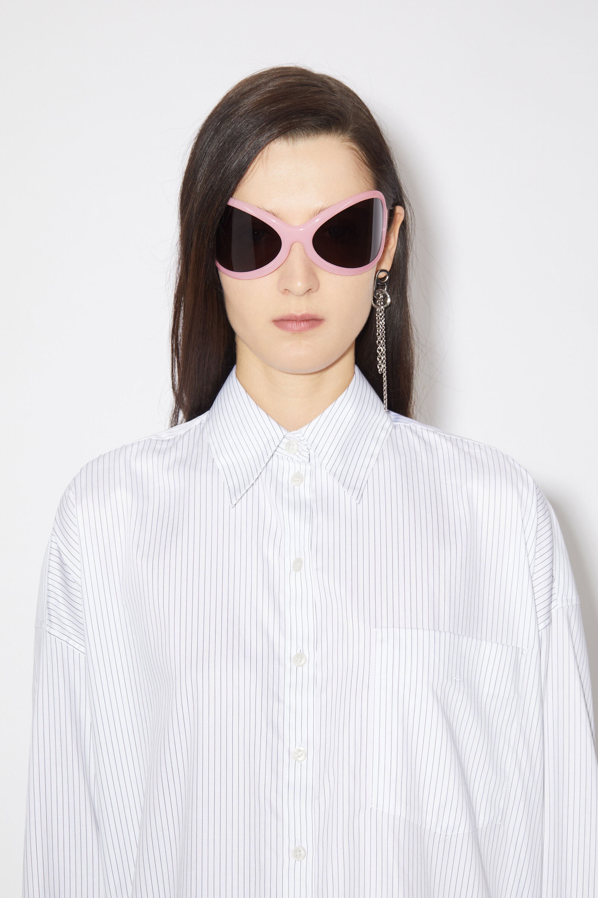Frame sunglasses - Pink/black - 2