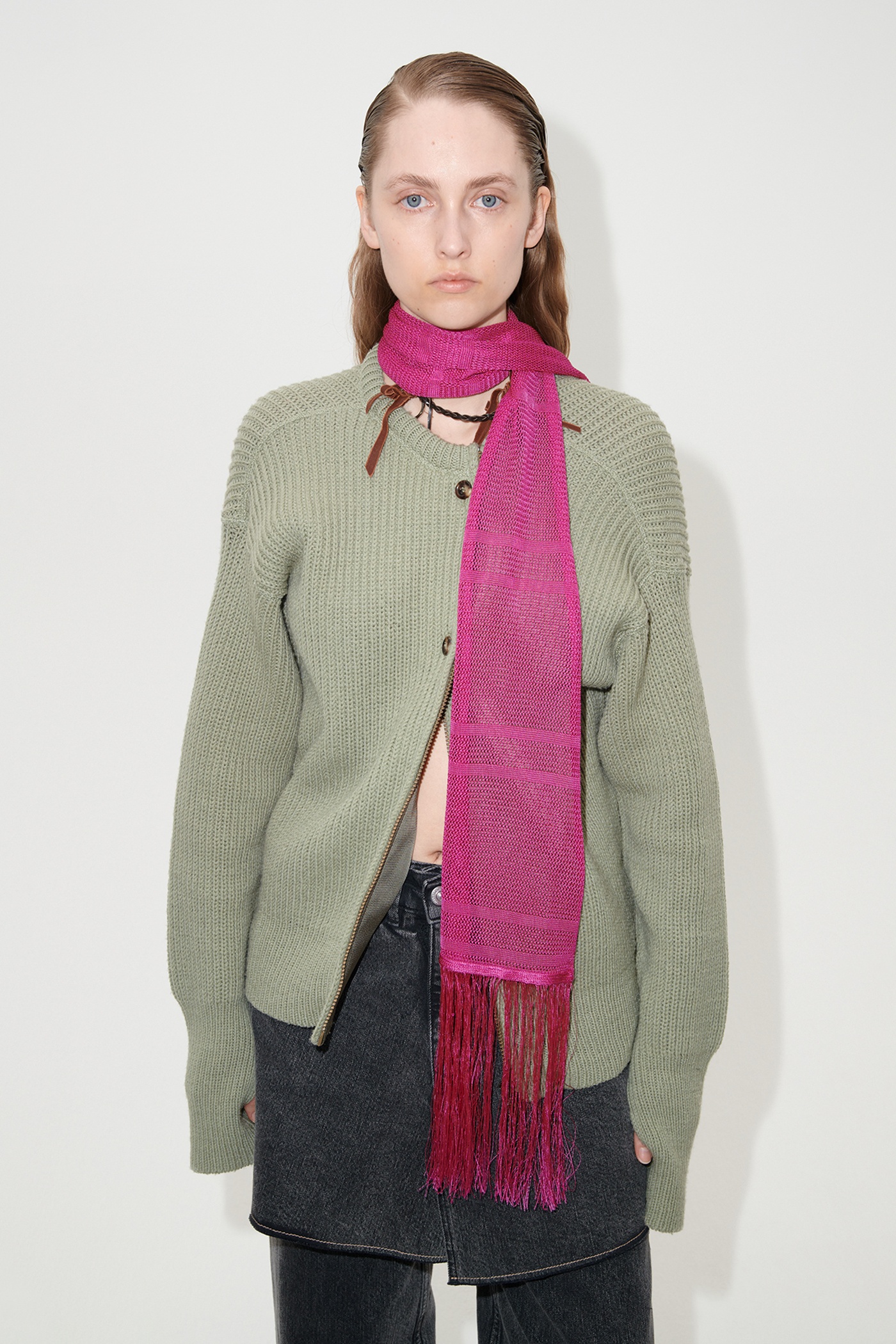 Piano Scarf Pink Rose Crooner Viscose - 4