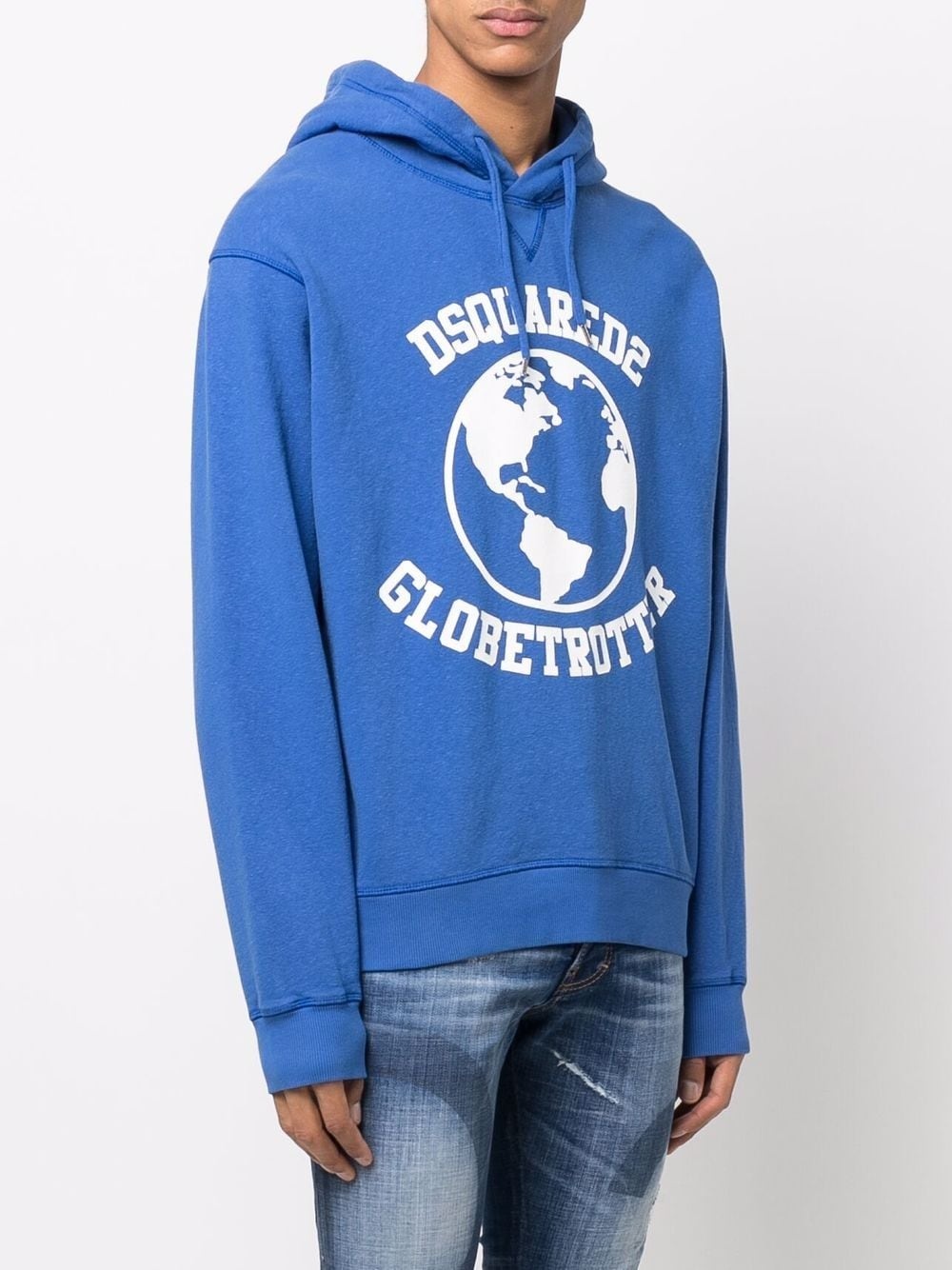 Globetrotter logo-print hoodie - 3