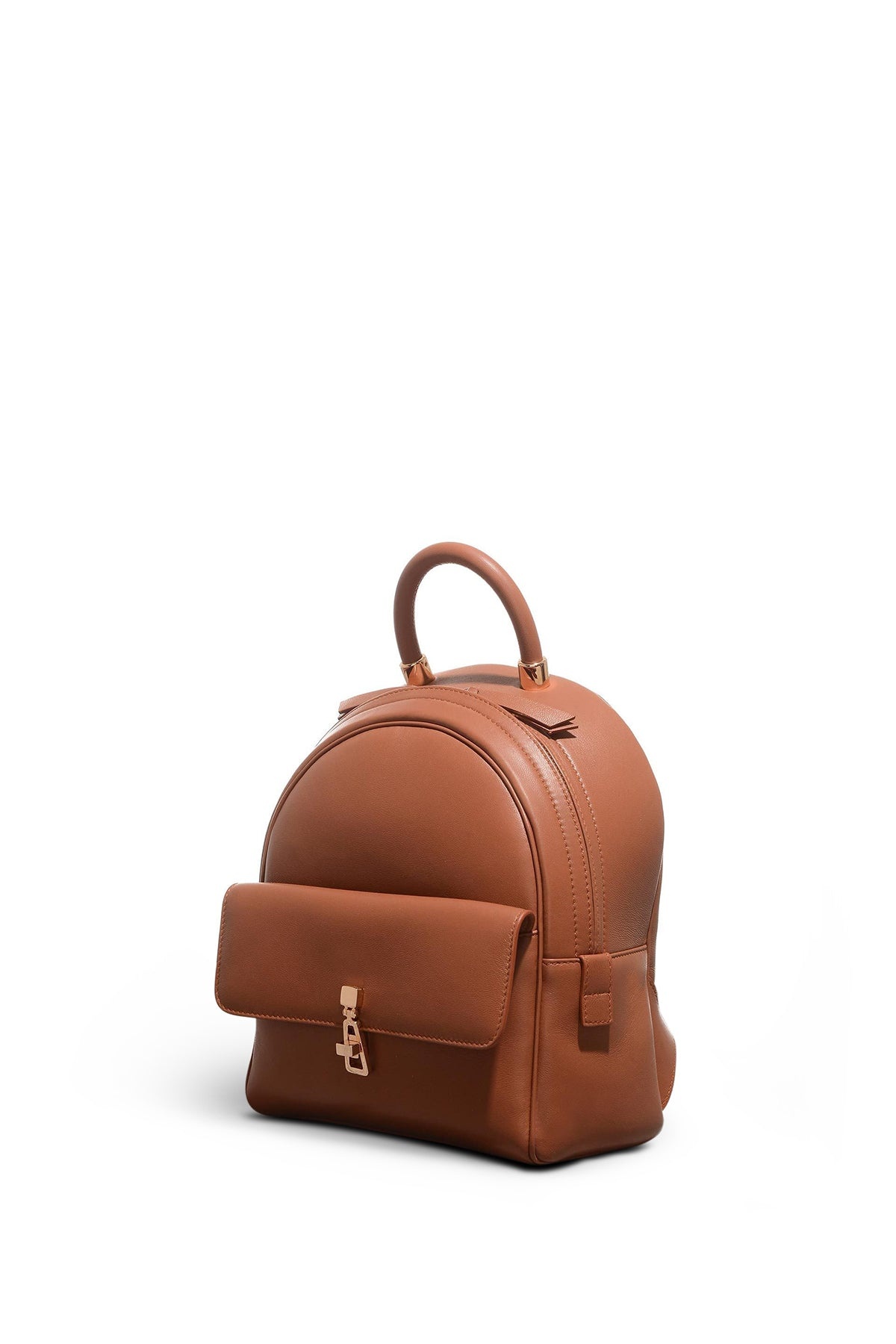 Mini Billie Backpack in Cognac Nappa Leather - 1