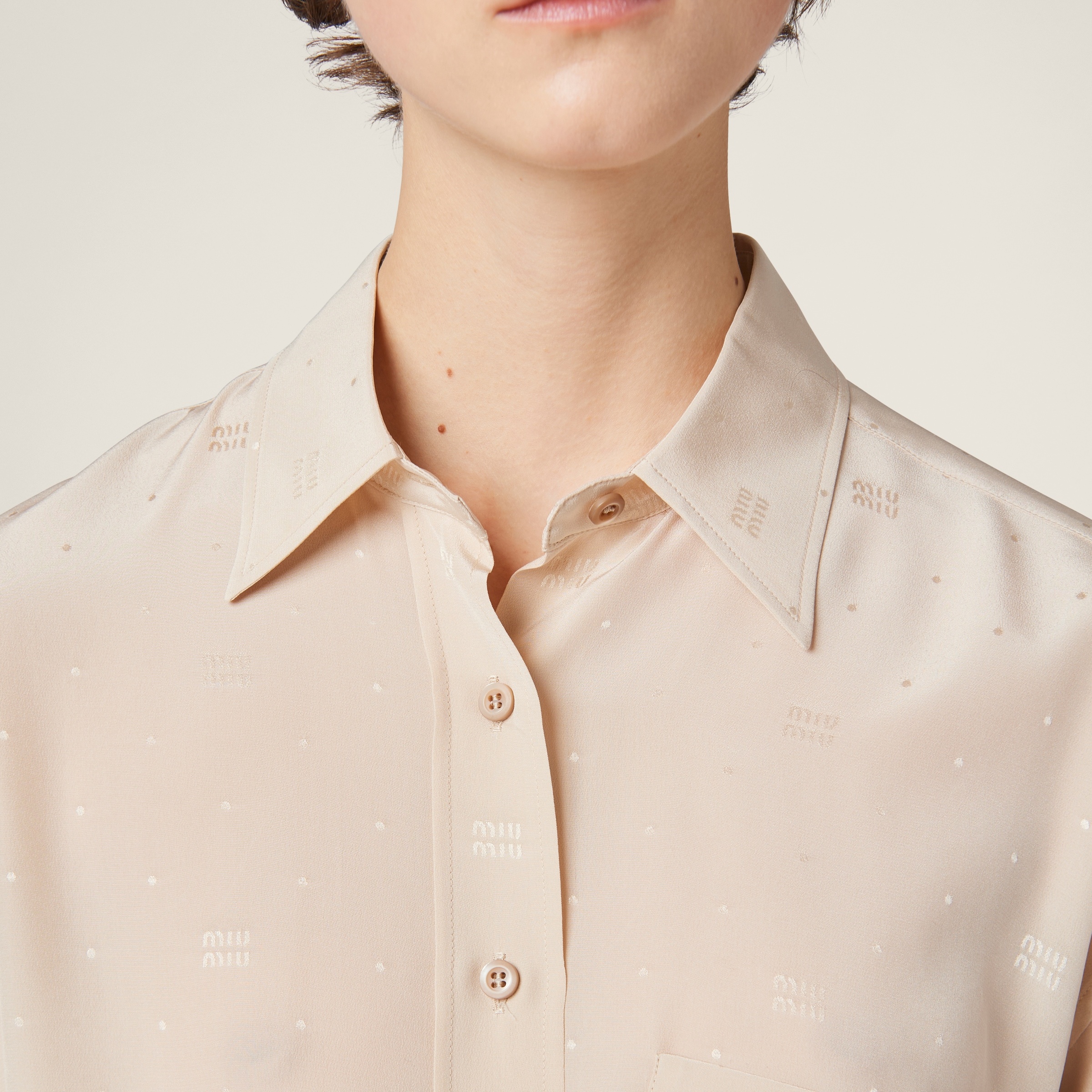 Crepe de chine shirt - 5