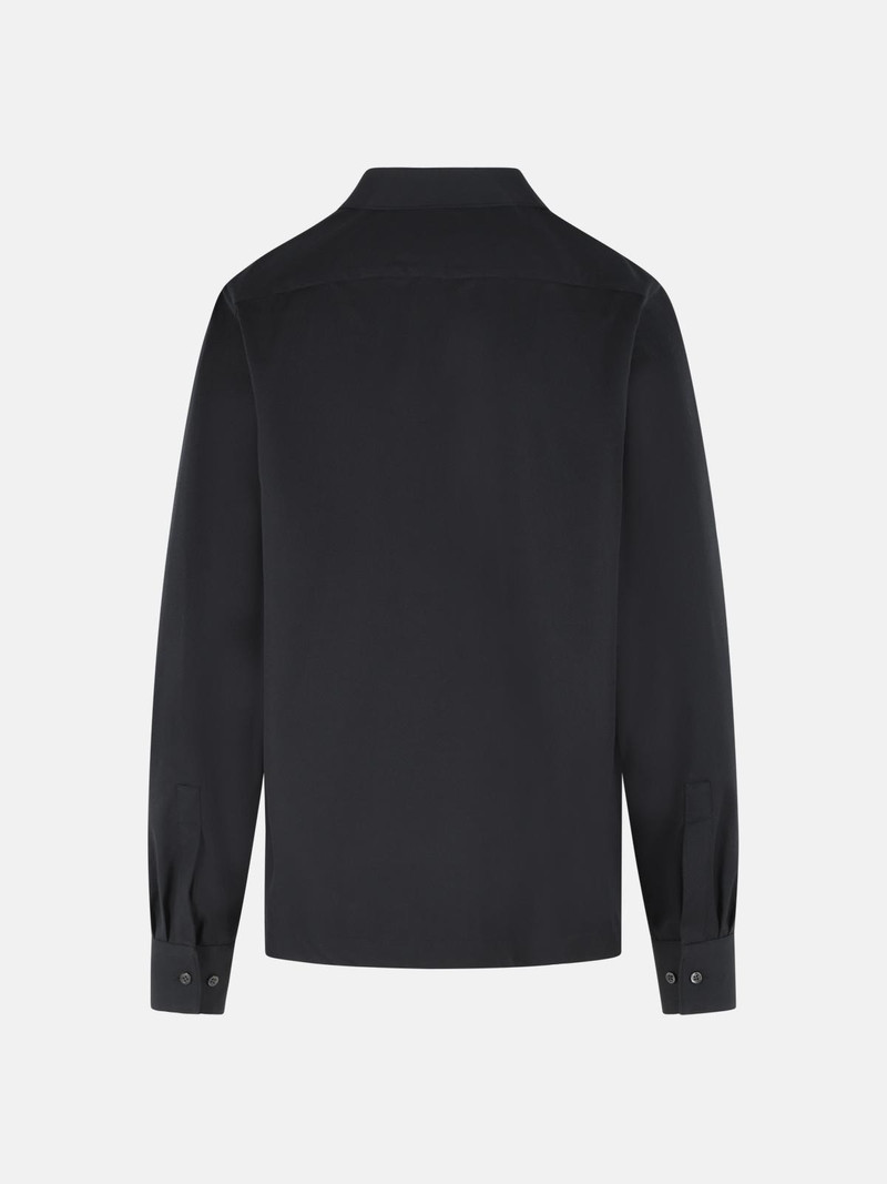 Dries Van Noten 'CORRAN' BLACK COTTON AND WOOL SHIRT outlook