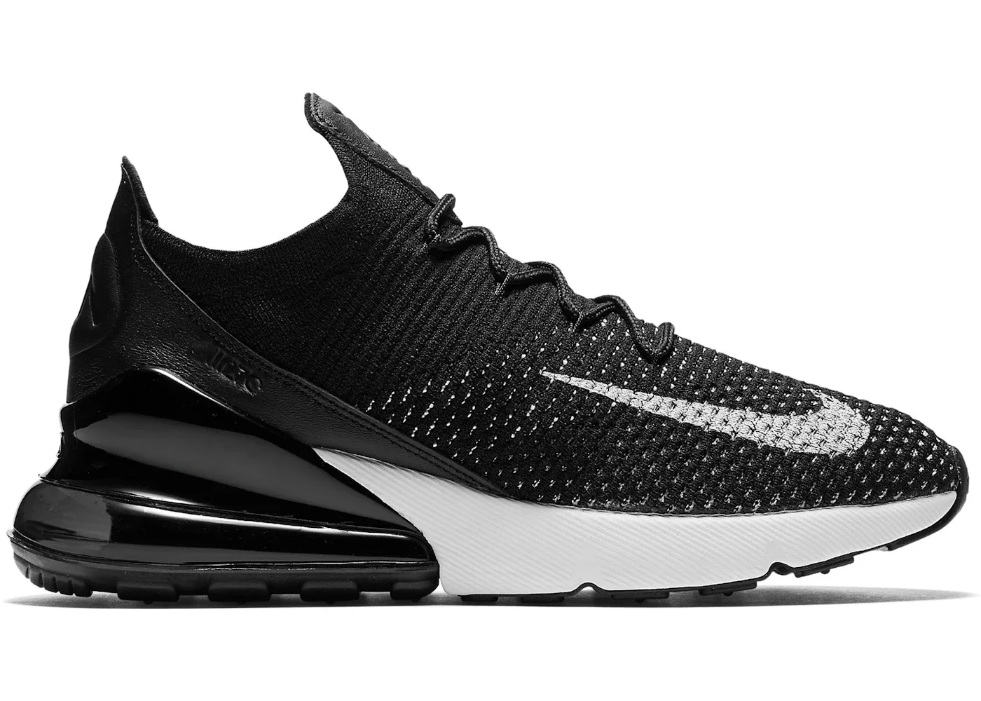 Nike Air Max 270 Flyknit Black White (Women's) - 1
