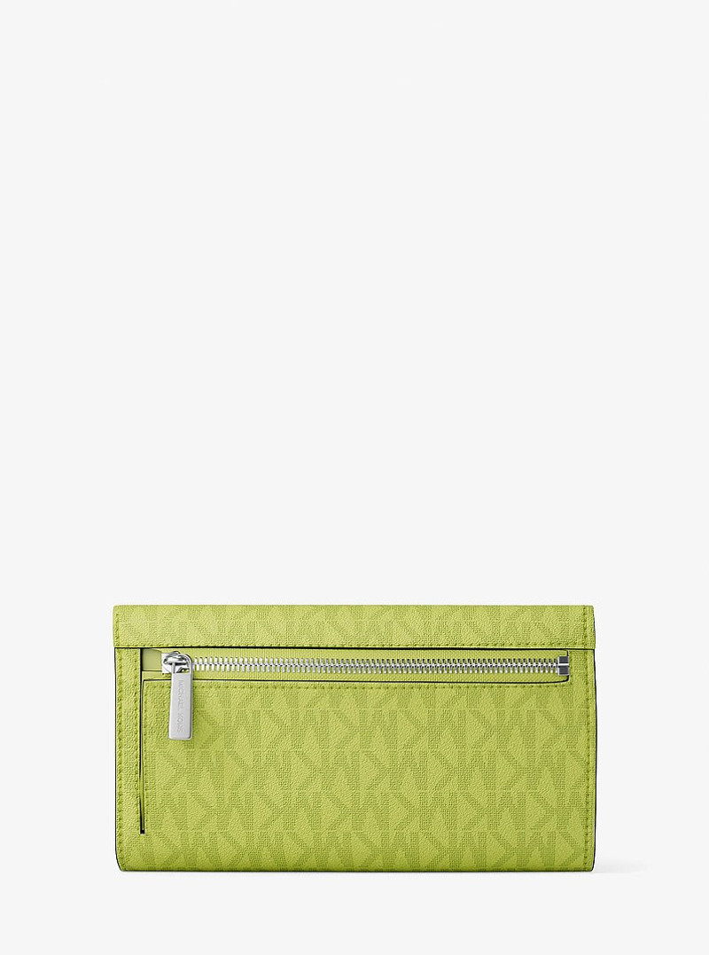 Jet Set Large Signature Logo Tri-Fold Wallet 3