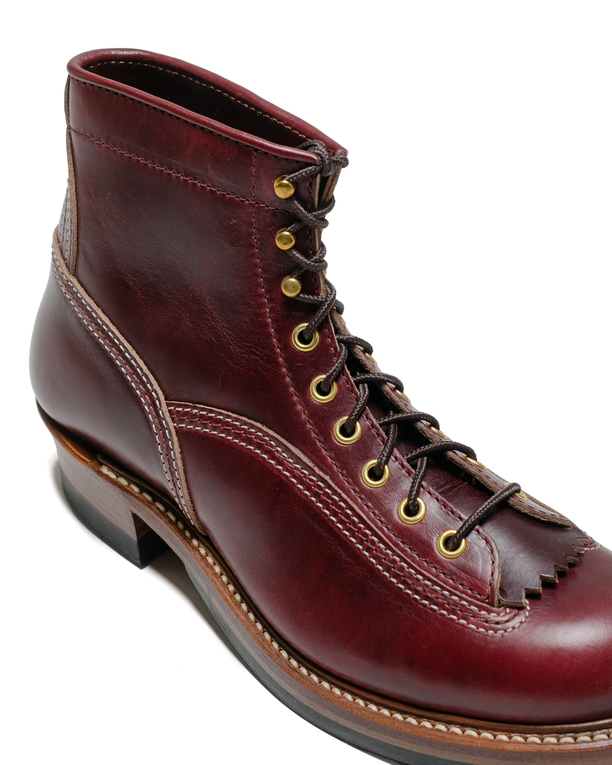 Donkey Puncher Boots Horween Leather CXL Burgundy - 3