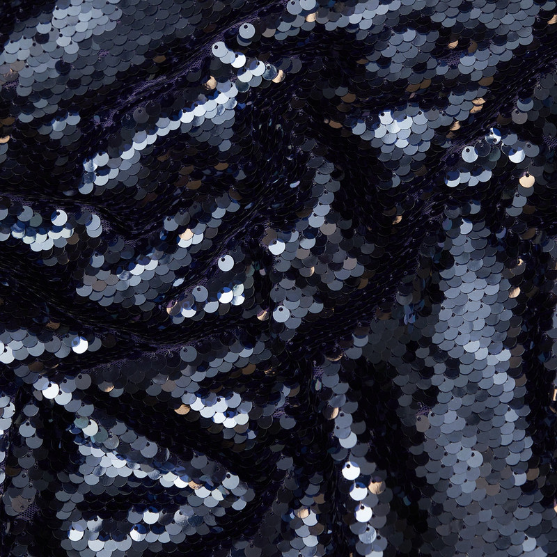 Navy Sequin Feather Top 6