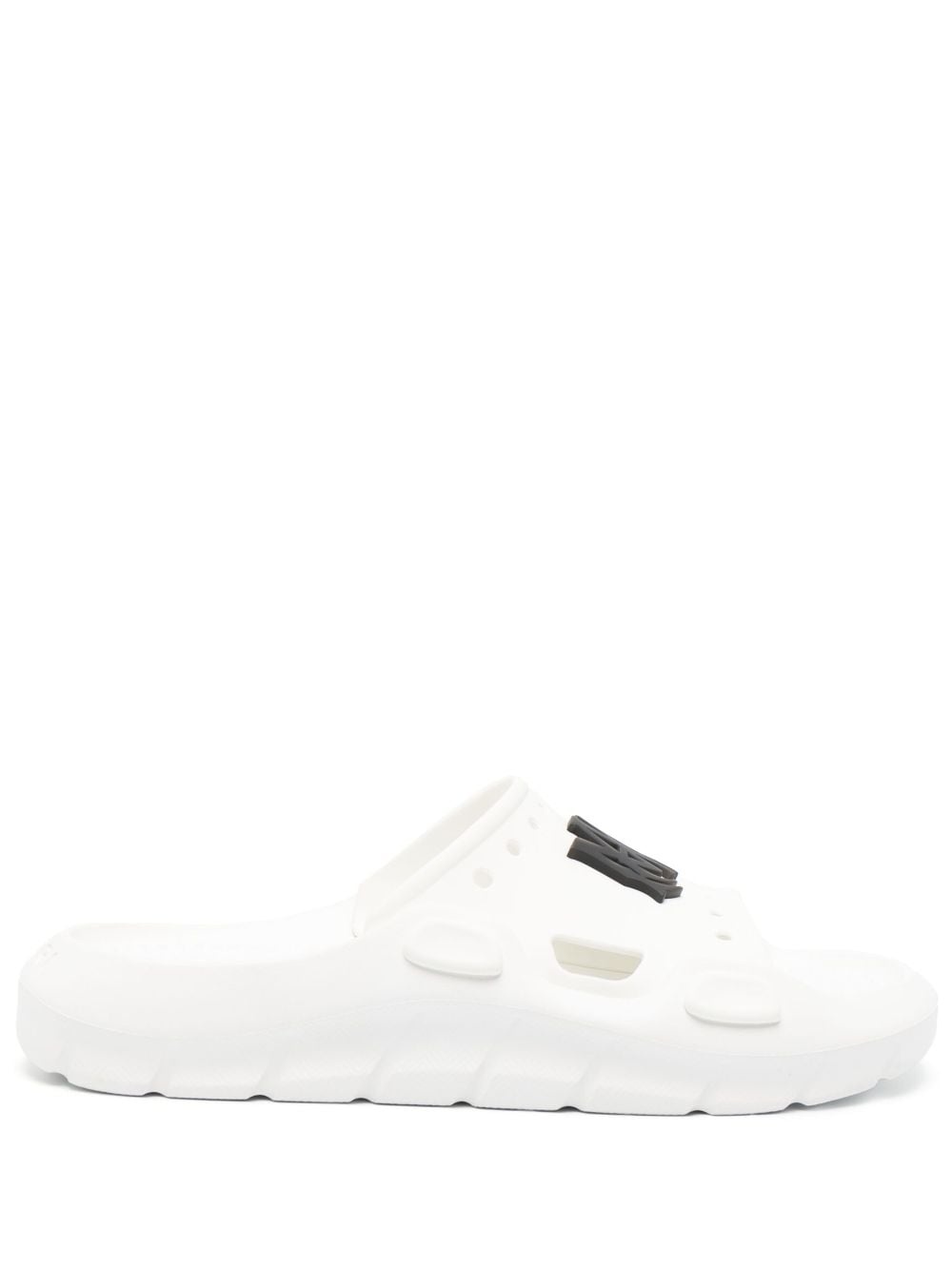 logo-patch round-toe slides - 1