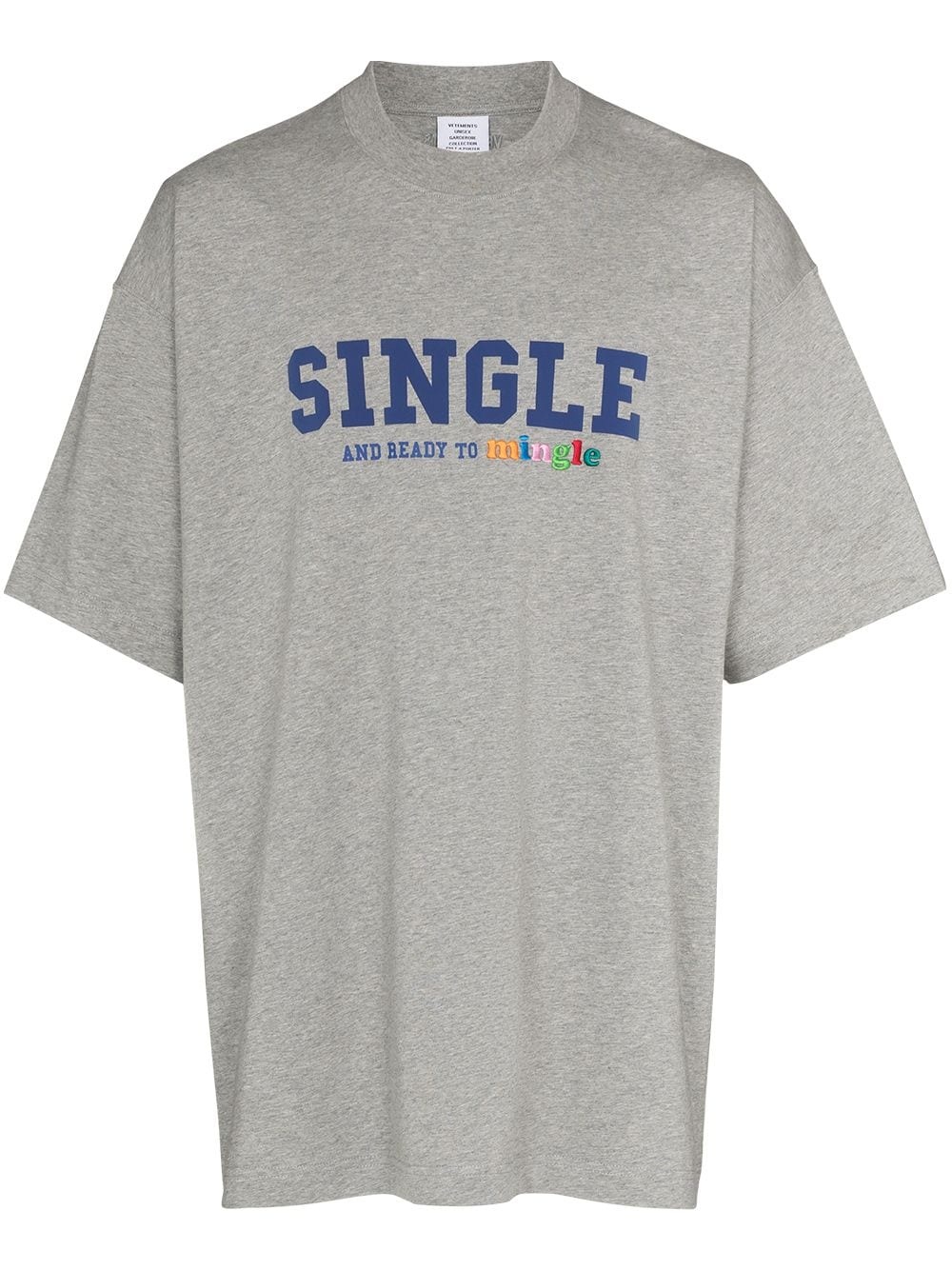 Single-print oversized T-shirt - 1