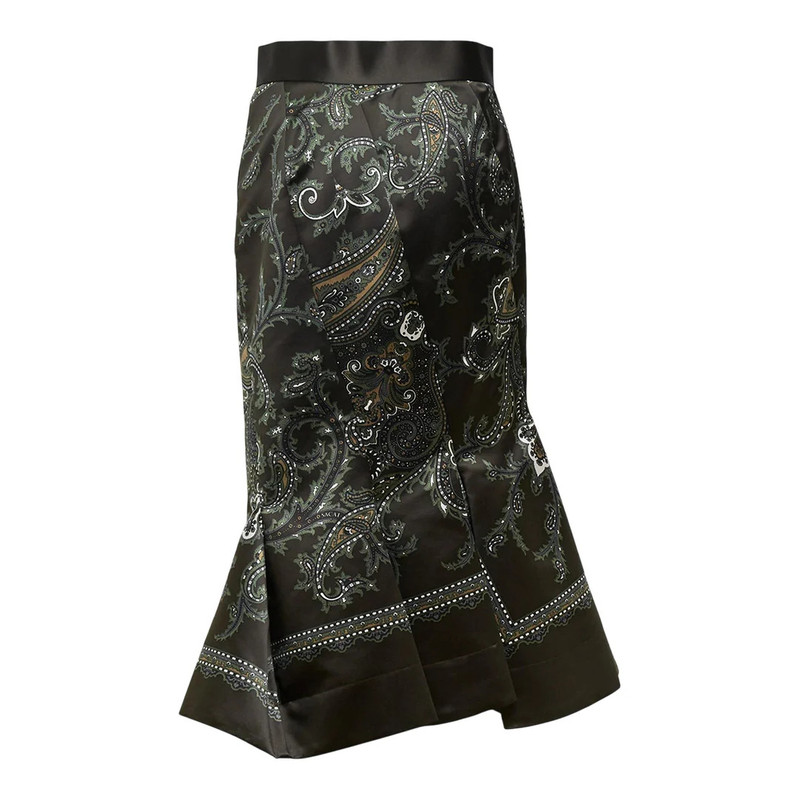 sacai Paisley Print Skirt outlook