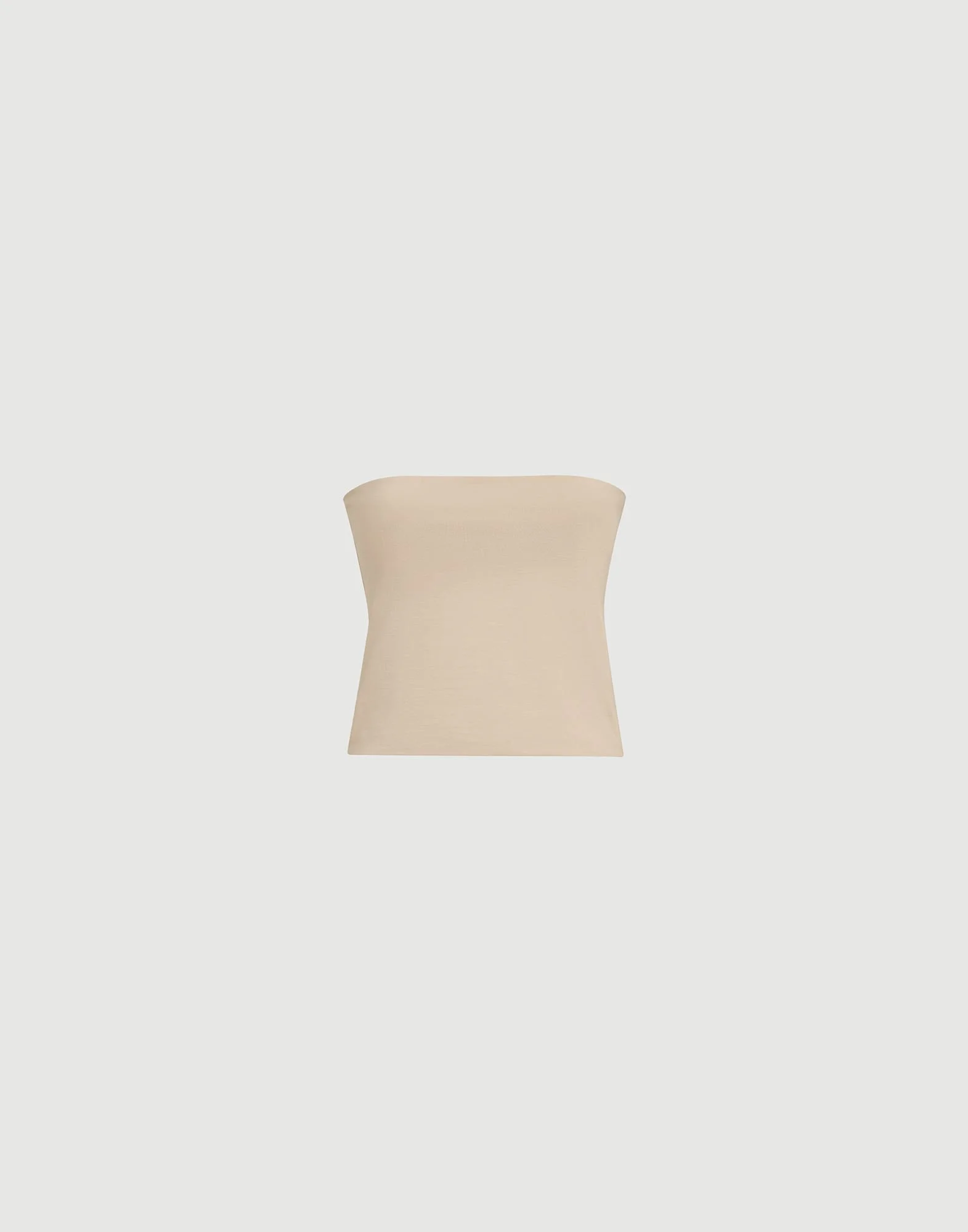 Stretch cotton jersey bandeau top - 1