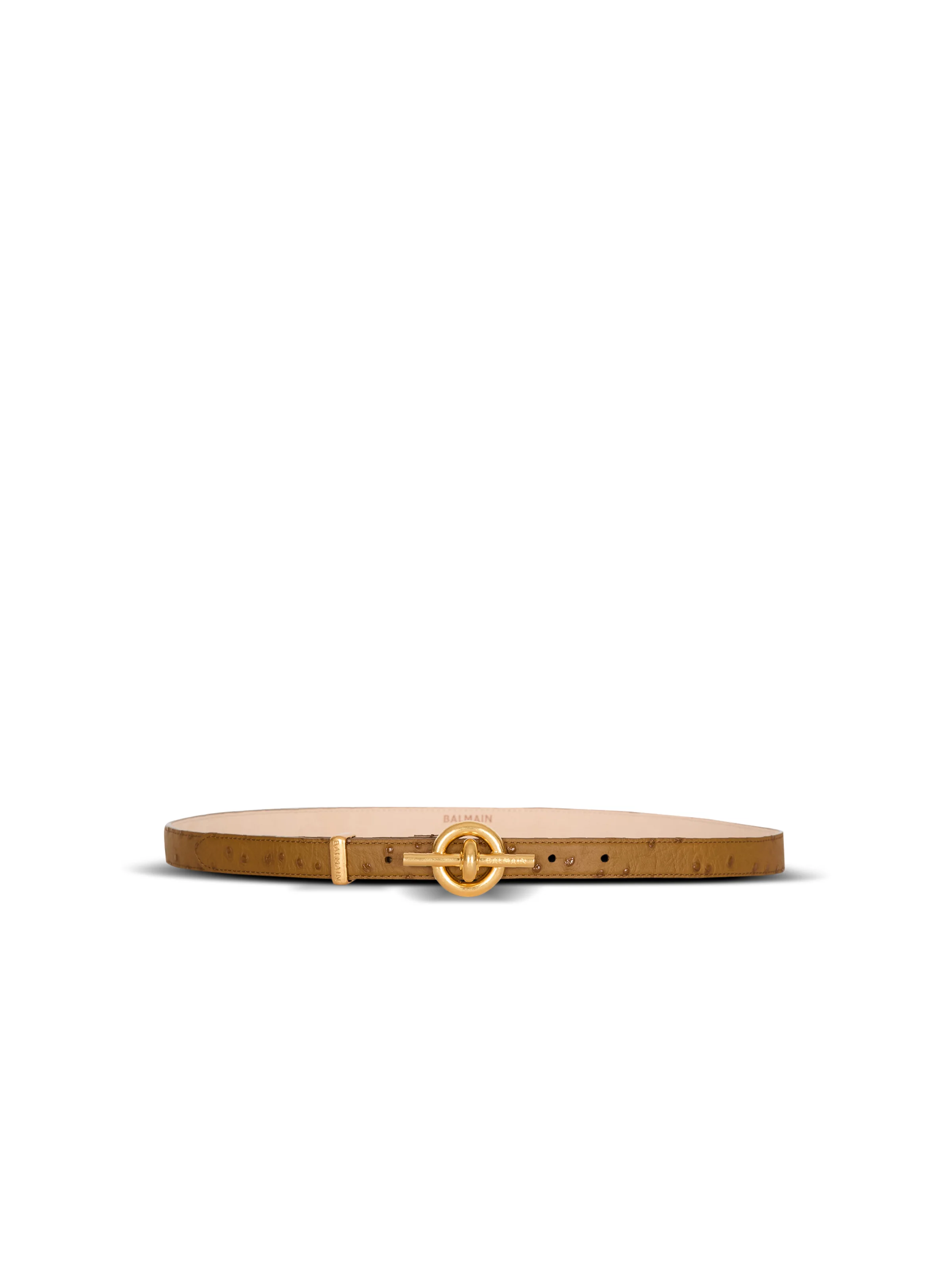Embossed calfskin T-Bar belt - 1