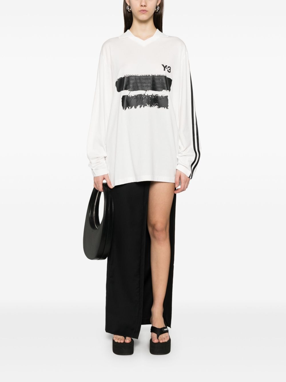 x adidas logo-print polo shirt - 3