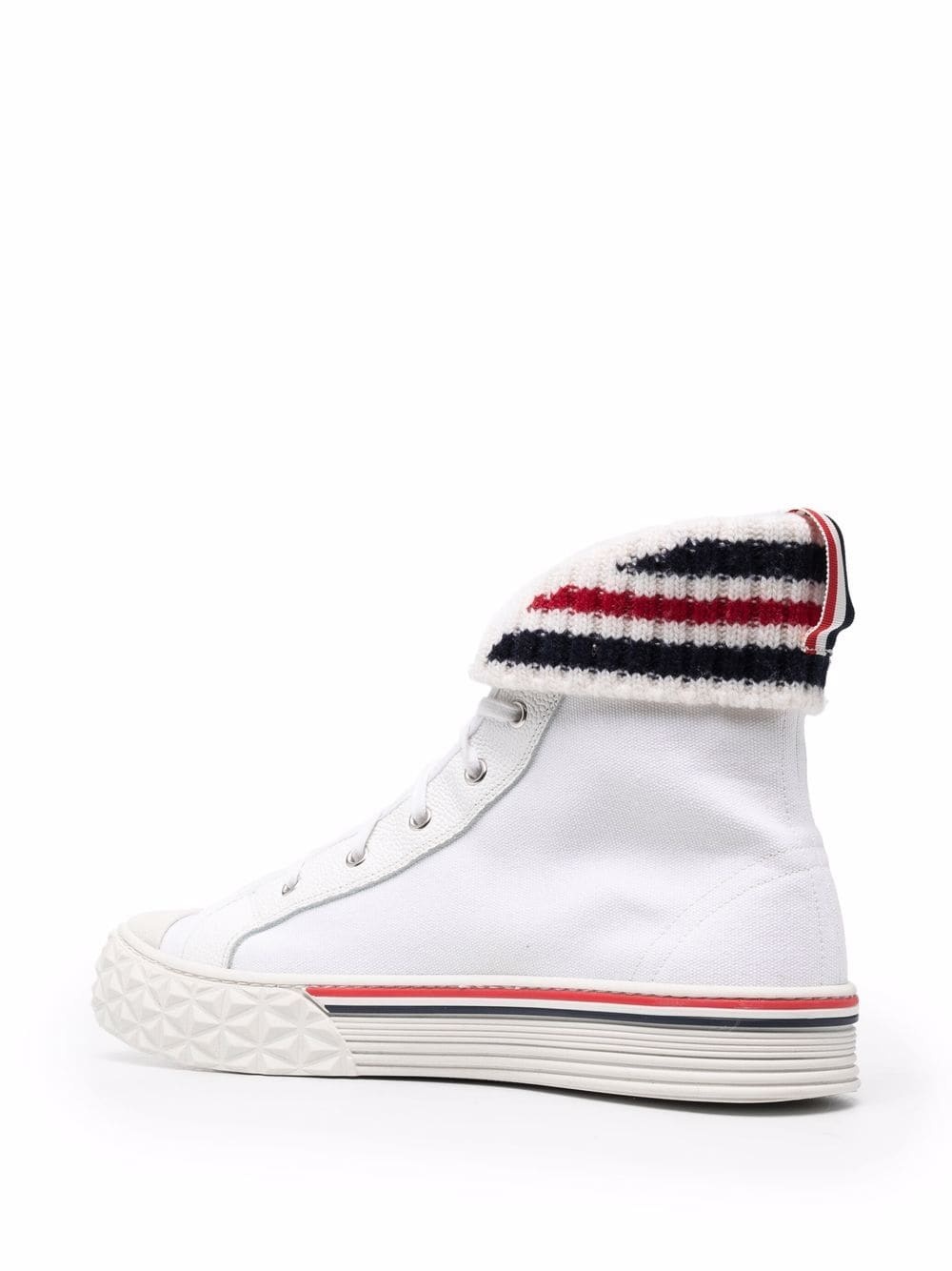 tartan-sole RWB stripe sneakers - 3