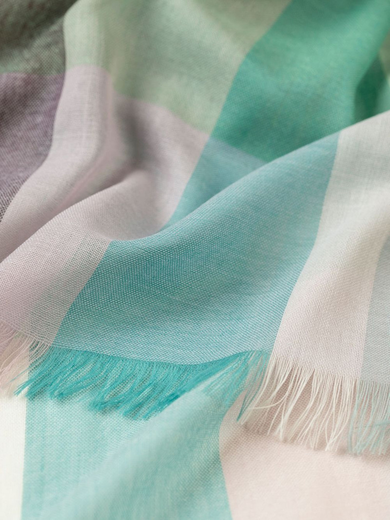 Johnstons of Elgin checked scarf outlook