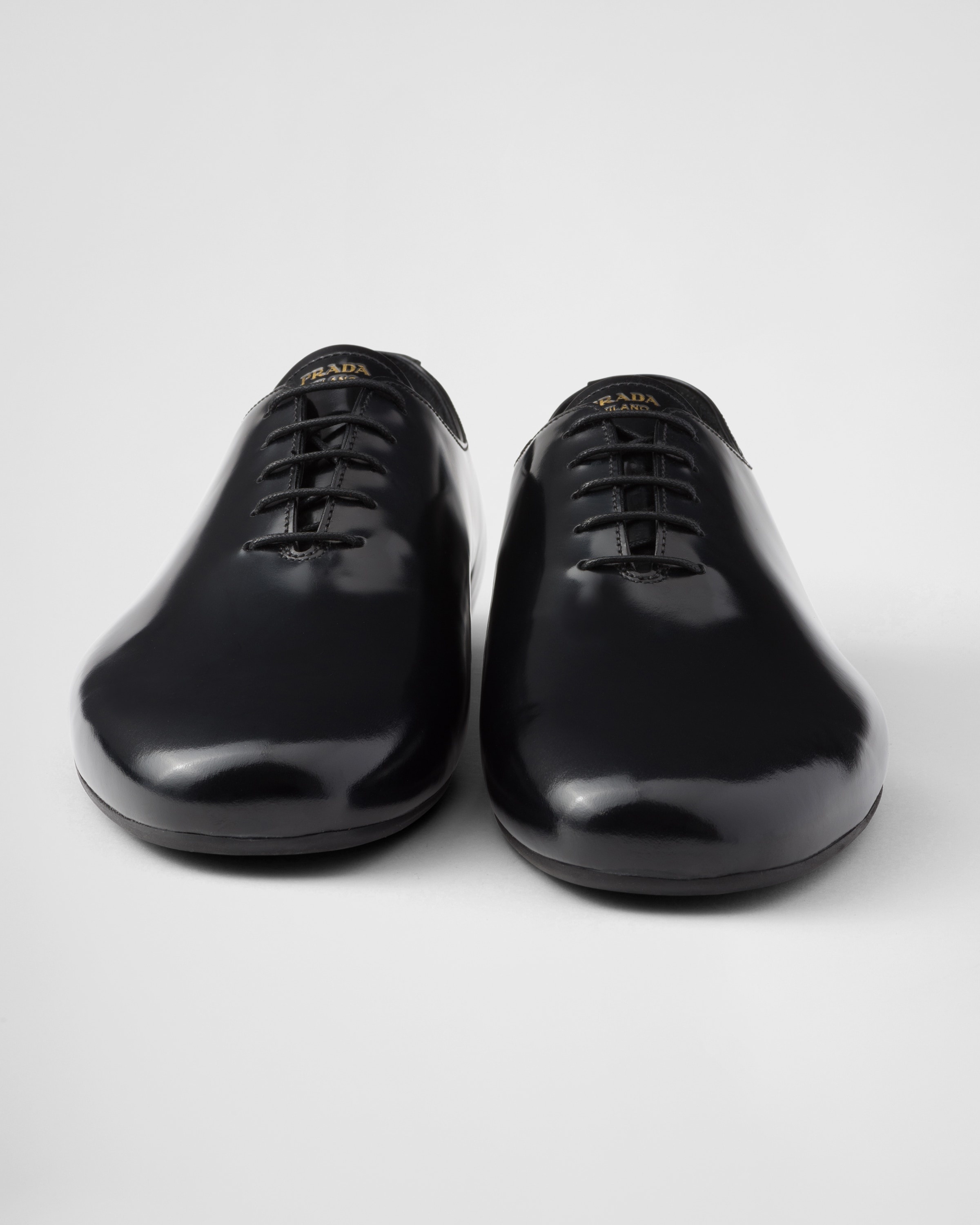 Brushed leather lace-ups - 6