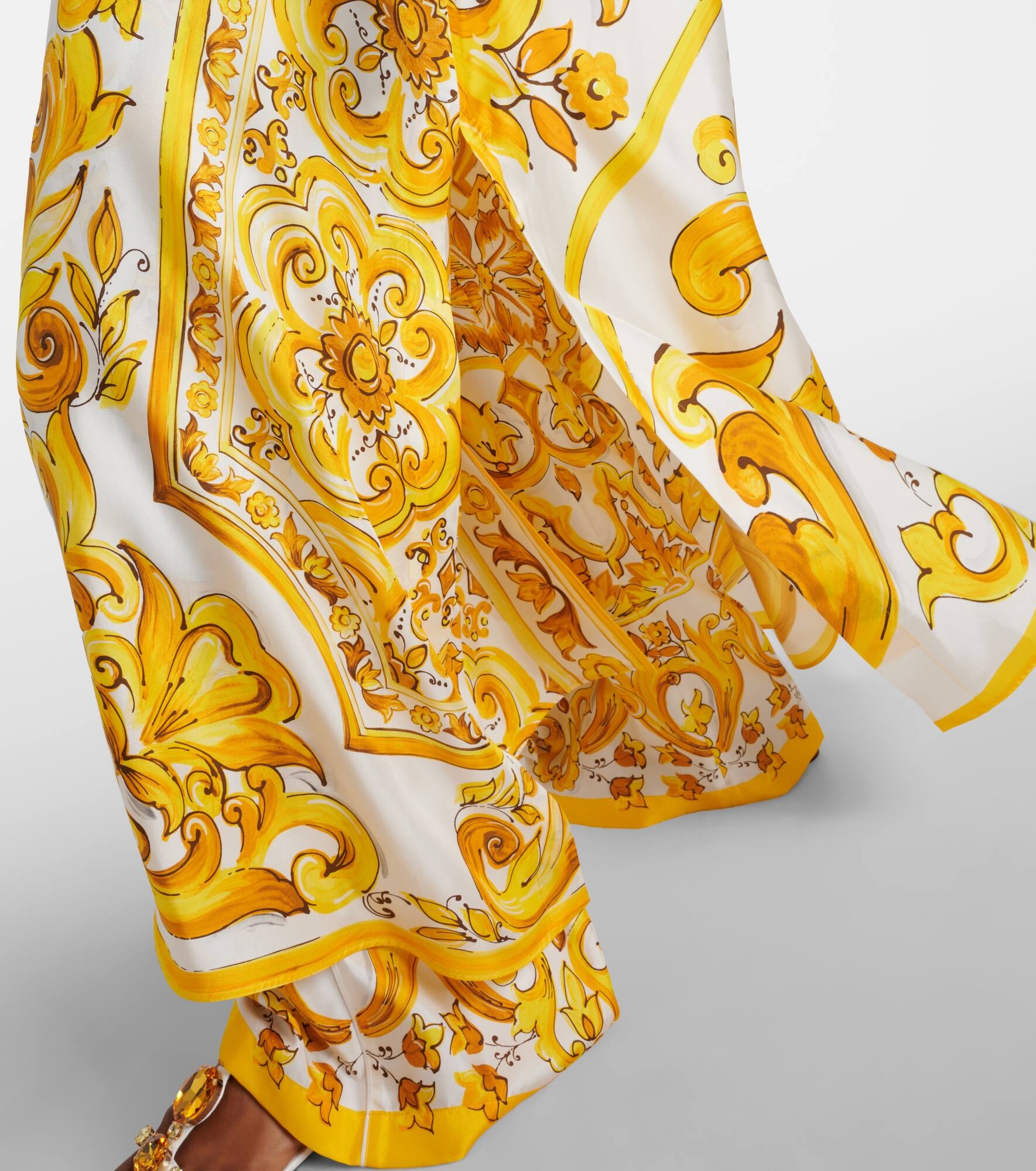 Majolica silk kaftan - 5