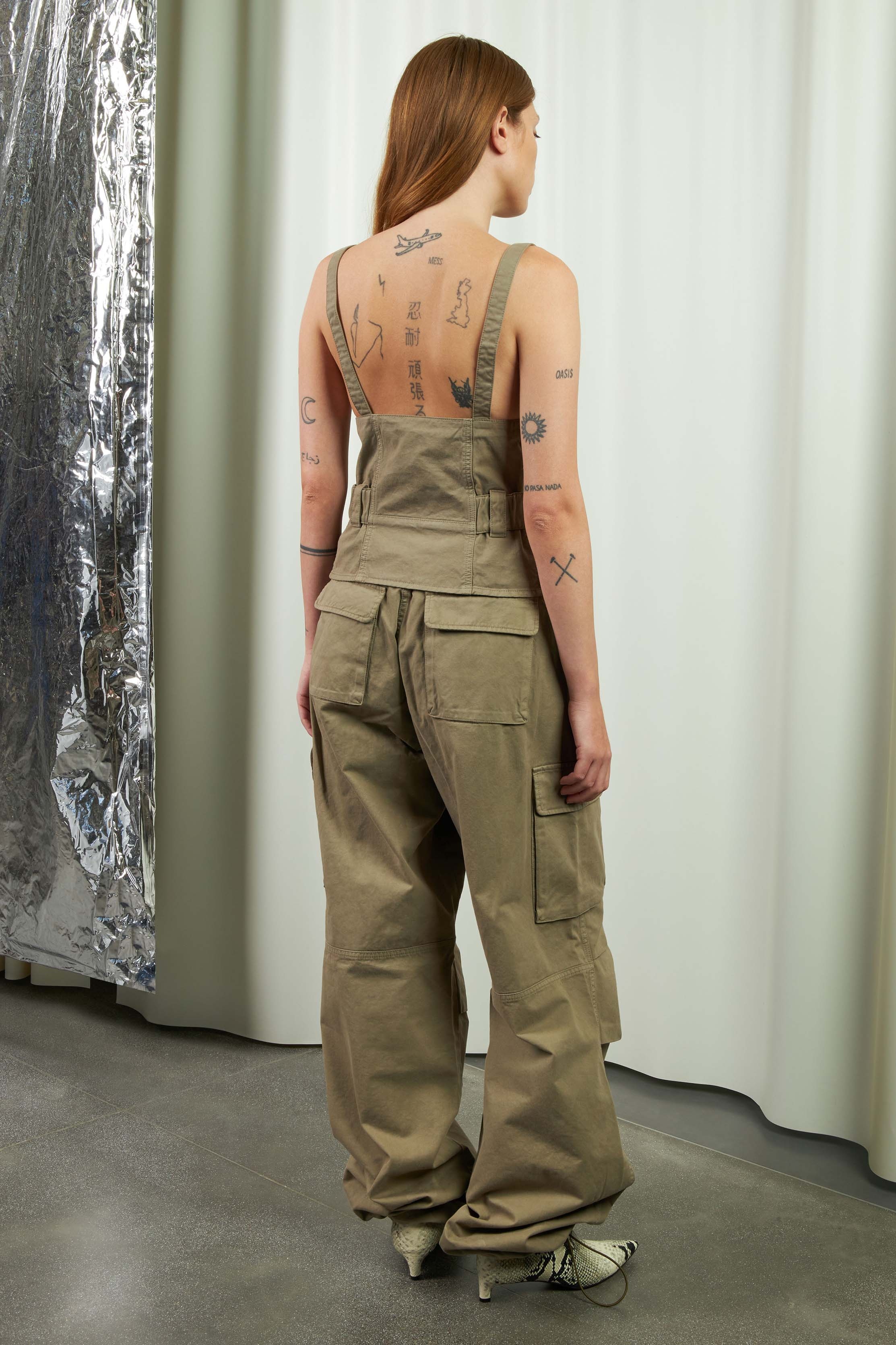 Wide Leg Cargo Pants - 2