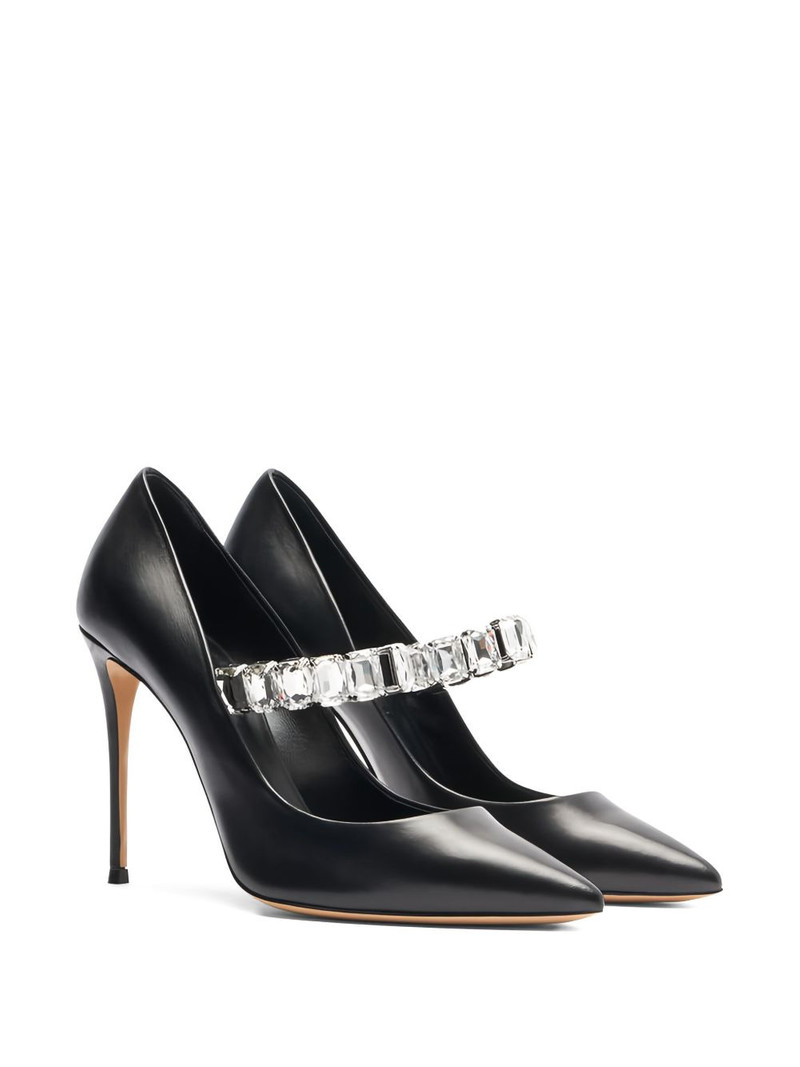CASADEI 100mm Julia Minorca crystal-embellished pointed-toe pumps outlook