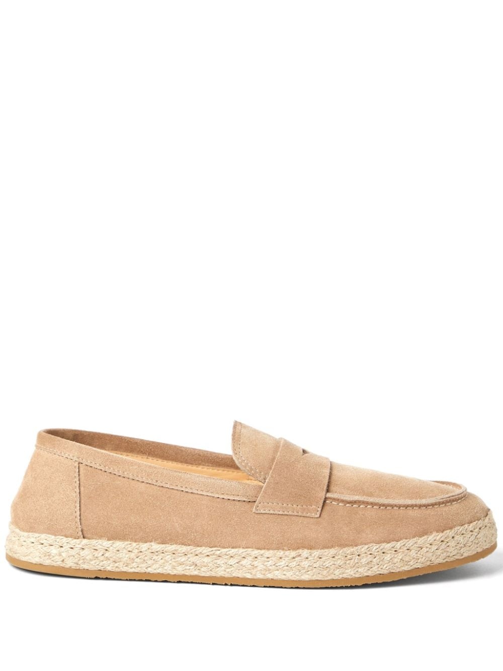 penny-slot suede espadrilles - 1