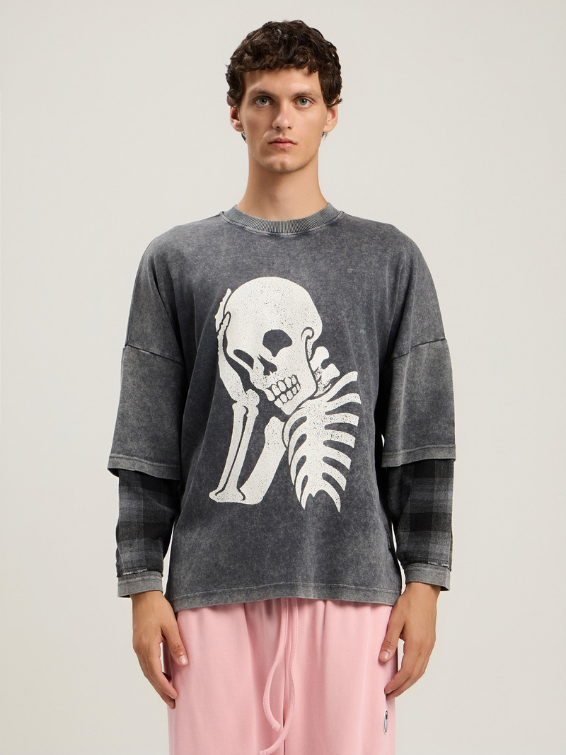 Skull Double Long-Sleeved Shirt 3