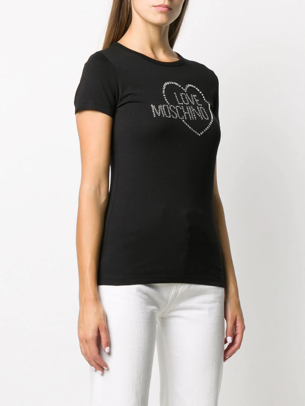 logo embellished T-shirt - 3