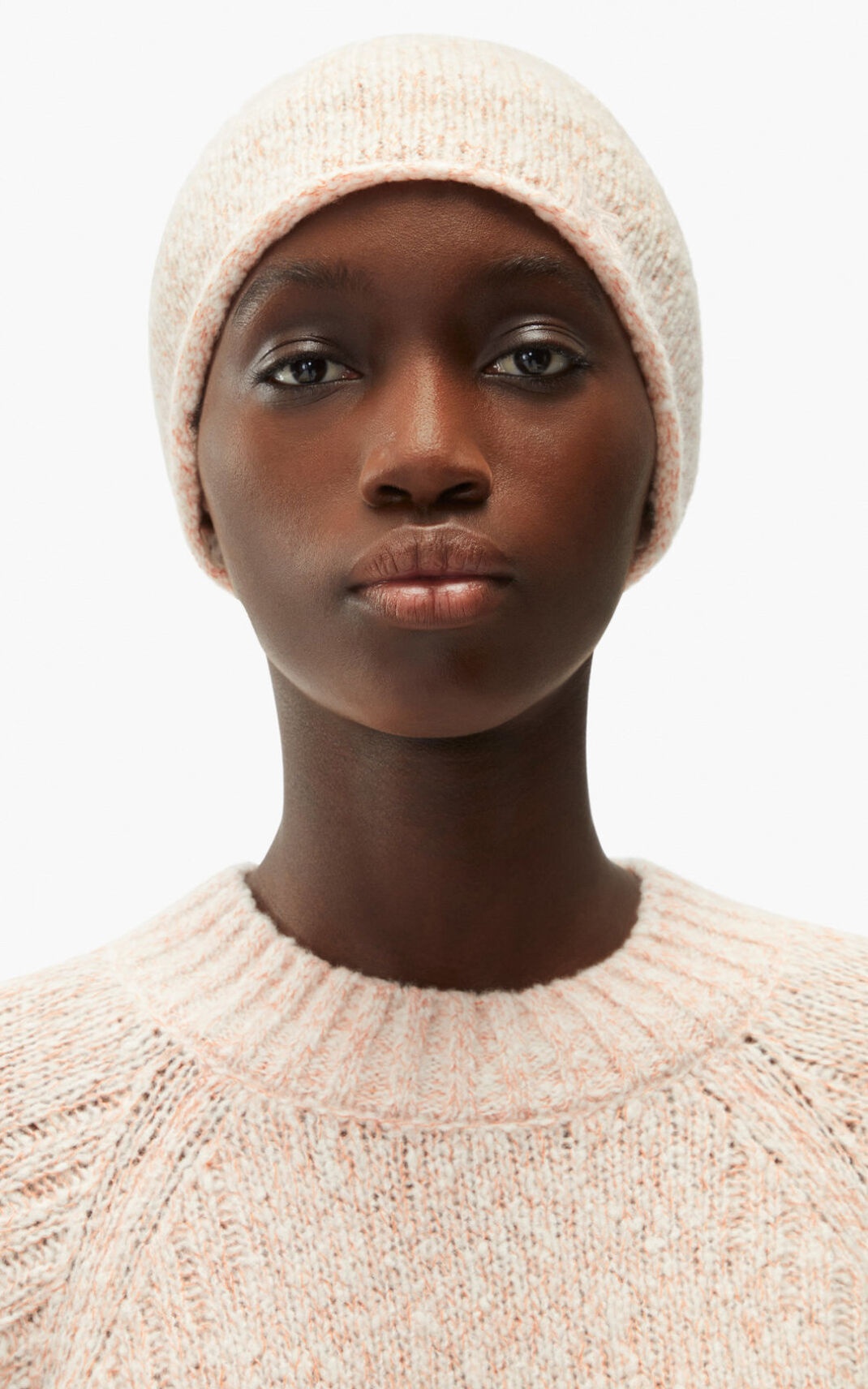 K Logo cashmere cap - 1