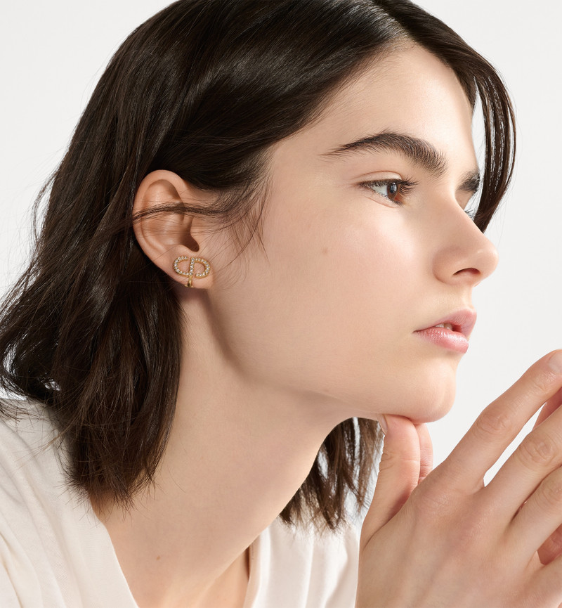 Dior Petit CD Clip-On Stud Earrings outlook