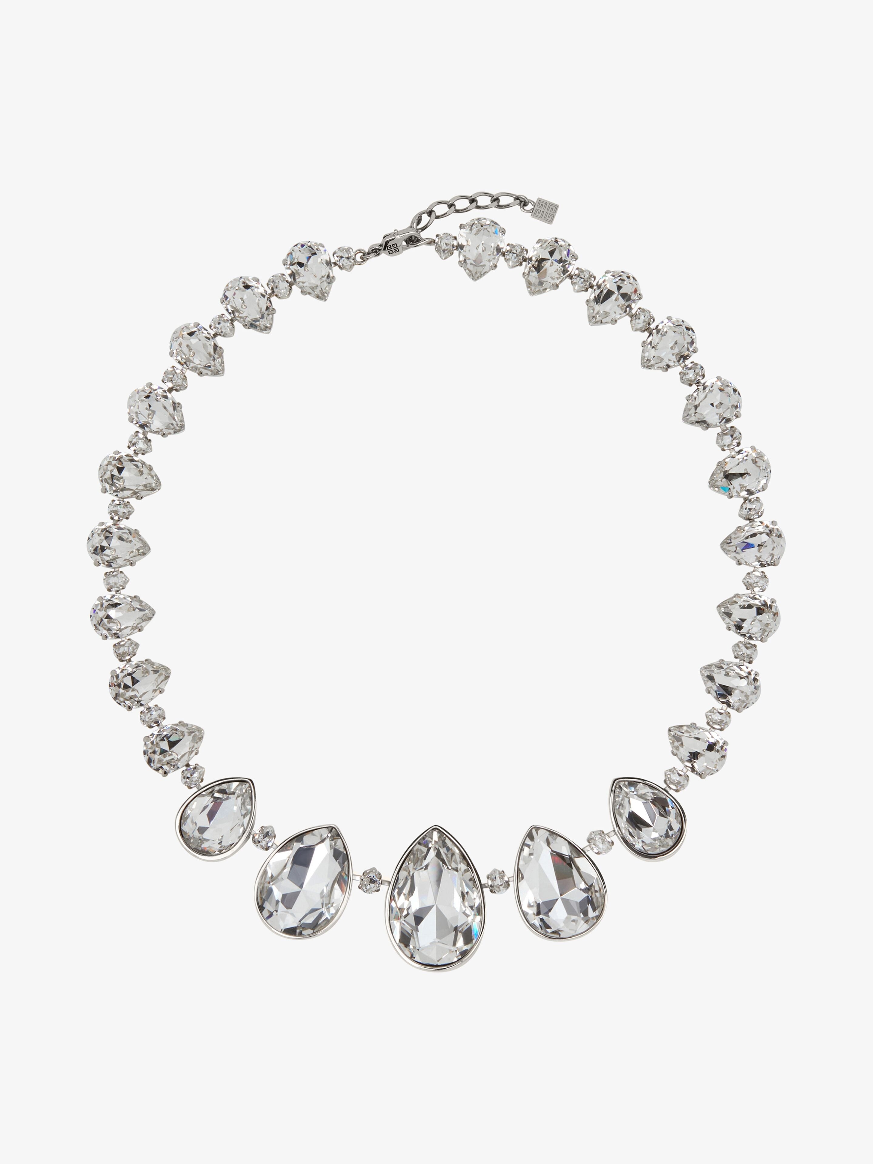 SHORT 4G CRYSTAL NECKLACE IN METAL WITH CRYSTALS - 1